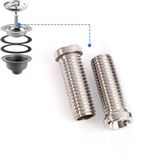 Merkloos Holle Schroef Spoelbak - RVS - 2 Stuks