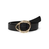 VERO MODA VMSANDY leren riem zwart