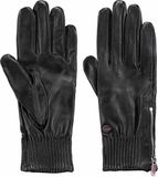 Barts Bailee Handschoenen Vrouwen Zwart Leer Effen Machinewas Herfst/Winter