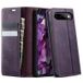 Caseme Portefeuille Google Pixel 11/11 Pro 033 en texture de veau avec blocage RFID - Violet
