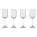 Scandi Living Verre à vin blanc Pristine 32 cl Lot de 4 Clair