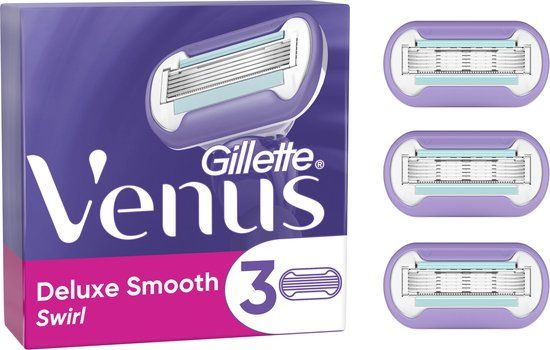 Gillette Venus Deluxe Smooth Swirl Navulmesjes - 3 stuks