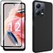 XEPTIO Pack coque noire en TPU et protection écran complet vitre full cover noir en verre trempé pour Xiaomi Redmi Note 14 Pro Plus 5G / Redmi Note 14 Pro+ 5G