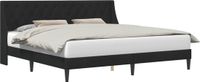 vidaXL Bedframe met hoofdeinde Zwart 180 x 200 cm Fluweel