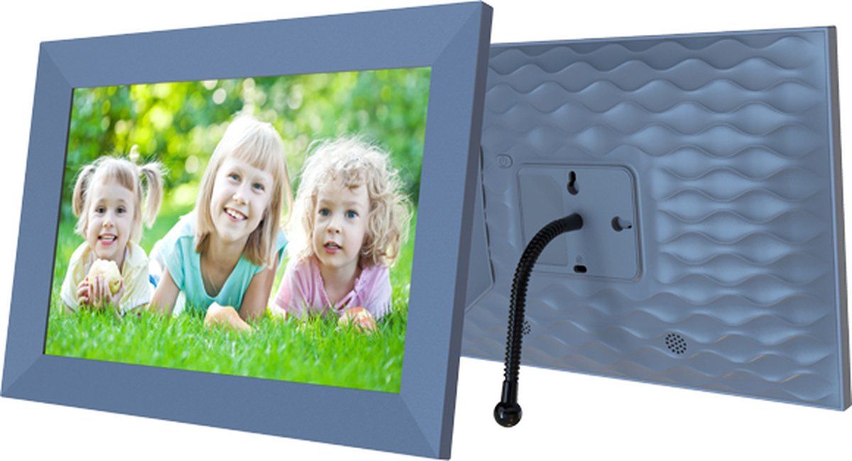 Denver PFF-1026 Digitale Fotolijst - 10.1 inch - Touchscreen - WiFi - 16GB - Grijs