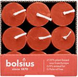 Bolsius Dinerkaars Rustiek Shine 27cm Earthy Orange