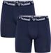 Hummel Boxershorts (2-pack) Blauw Katoen/Elastaan Maat S