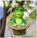 Statue de jardin Grenouille pour extérieur avec conception résistante aux intempéries