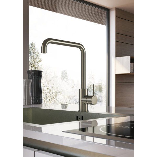 hotbath Cobber keukenmengkraan met draaibare uitloop geborsteld koper PVD CB041BCP