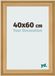 Your Decoration Cadre photo 40x60 cm MDF Pin Grain de bois Lazio