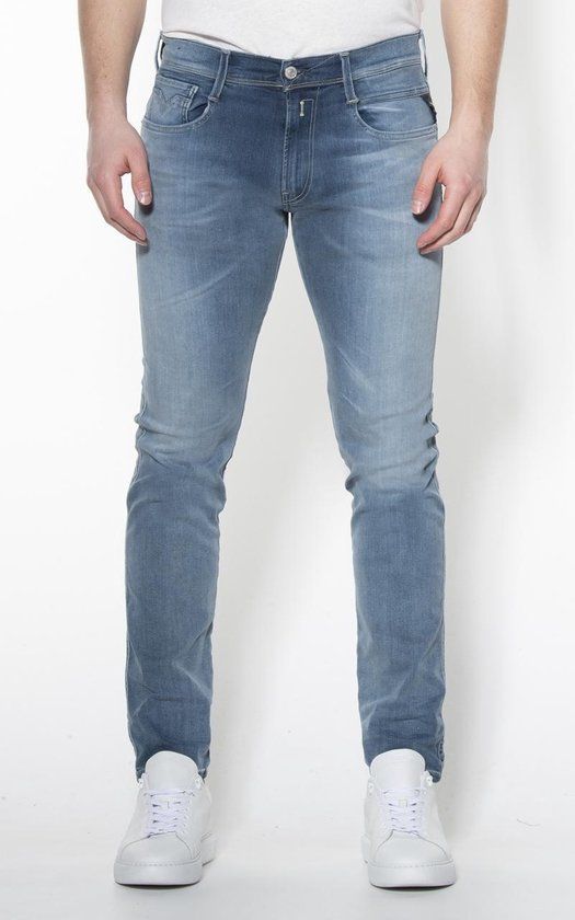 Replay Anbass Hyperflex Bio Jeans Heren - Blauw - Maat 31/34