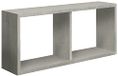 Homemania Morgana Wandrek, voor woonkamer, slaapkamer, kantoor, MDF, eiken, grijs, 70 x 30 x 15,5 cm