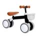 Babyloopfiets vanaf 1 jaar, 4 wielen, kantelbestendig, zonder pedalen, met | Verstelbare zachte zitting, stille EVA-wielen, stuurbegrenzing, montage zonder gereedschap, licht 1,9 kg, tot 25 kg