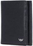 Golden Head Leren portemonnee Capri RFID Protect Minischeintasche 1011 Schwarz zwart
