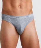 Sloggi Heren Basic Mini Slip - Katoen/Elastaan - Effen Grijs - Maat 38