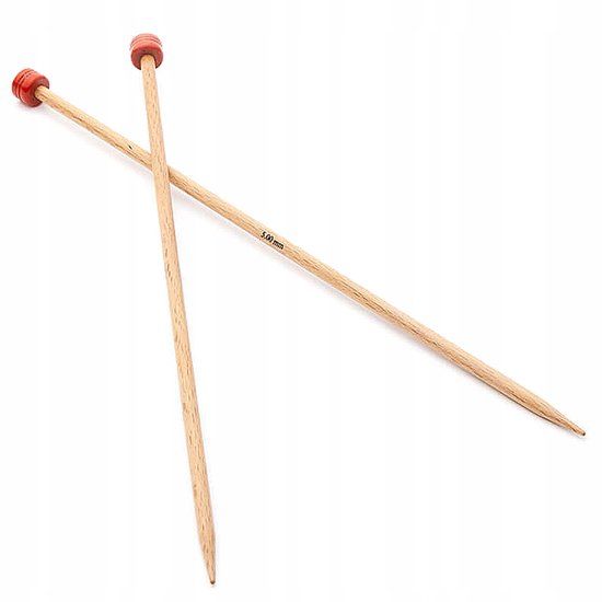 KnitPro Basix Rechts Houten Breinaalden 30 cm - 7.00 mm