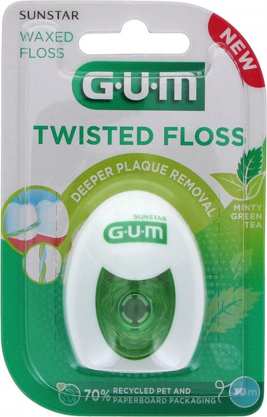GUM Twisted Floss Tandzijde - 30 meter