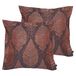 Prestigious Textiles Schat polyester gevulde kussens (Twin Pack), tijgers oog, 50 x 50 cm