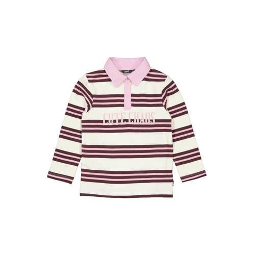 QPI gestreepte polo - roze