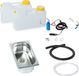 12V Mini-keuken, keukenelement, bouwpakket, spoelbak, afmetingen 265x160x100mm, geschikt voor Novo T4, T5, T6