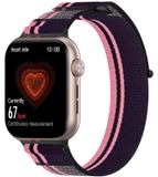 Wigento Honor Watch 5: Nylon elastische band met klittenbandsluiting, vervangende band, paars