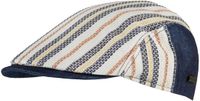 Horka Hoed Canvas Blauw Gestreept Linnen Katoen Unisex Volwassenen 59 cm
