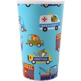 Nerthus FIH 1324 kinderbeker 250 ml auto's kunststof BPA-vrij stevig school