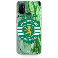 SCP SPORTING PORTUGAL GROEN ACHTERGROND Maniacase Etui Oppo A32