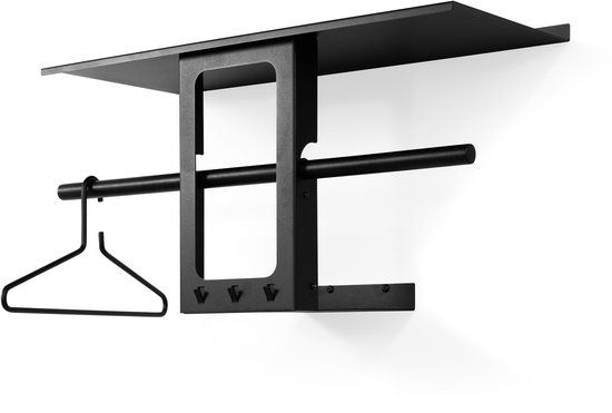 Spinder Design Kapstok Luno Small 70 - Zwart - Staal