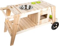 Small Foot - Modder Buitenspeelkeuken - Hout - Multi colour