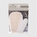La Briantina GUA02836A massagehandschoen, bamboevezel, wit, eenheidsmaat
