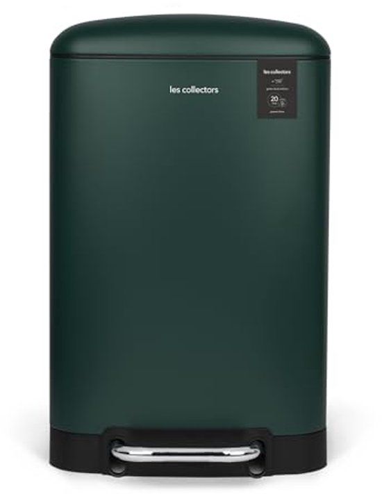 Les Collectors Keukenpedaalemmer RVS N°501, 20L, Eendgroen