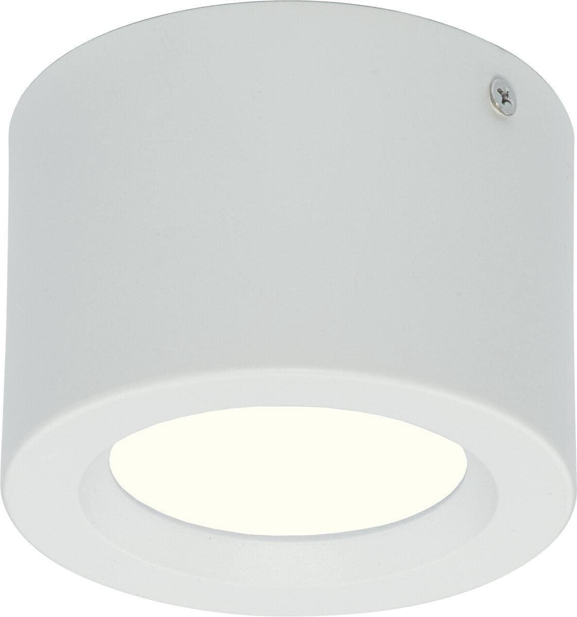 Qualu LED Downlight - Opbouw Rond Hoog 5W - Natuurlijk Wit 4200K - Mat Wit Aluminium - Ø105mm