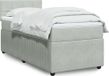 Maison Exclusive - Sommier à lattes de lit et matelas Gris clair 90x200 cm Velours