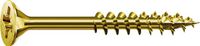 Spax Universele schroef, 4 x 60 mm, 180 stuks, Deeldraad, Verzonken kop, Kruiskop Z2, 4CUT, YELLOX
