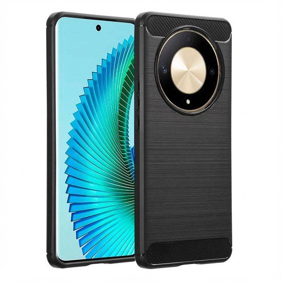 imoshion Hoesje - Geschikt voor Honor Magic 6 Lite - Brushed Backcover - Zwart