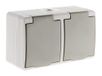 Zenitech - Huiselijke haspel 3x2P+T + 2xUSB - 7m - Zwart