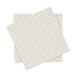Scandi Essentials Serviette en papier à fines rayures Blanc-beige, lot de 20, 33x33 cm