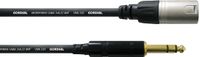 Cordial CFM 1.5 MV - Adapterkabel - XLR Male naar Jack 6.3mm Stereo - 1.5 Meter - Zwart