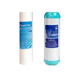 Pak Bbagua Pak 2 filters. Sedimentcartridge van 5 micron en dechlorinatorcartridge voor waterfilters. Filter-vers. Makkelijke installatie. Eén keer per jaar vervangen.