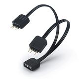 Akasa Addressable RGB LED Splitter Cable 1 - 2 splitter and extension cable 12cm
