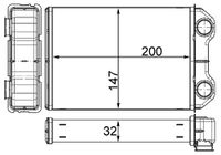 MAHLE Wärmetauscher, Innenraumheizung AH251000S