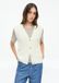 s.Oliver Gilet Tricot Femme XXL Crème Coton