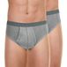 Athena - Set van 2 basic herenslips – slips van 100% biologisch katoen – open pasvorm, ergonomisch, comfort en grip – Oeko-Tex Standard 100 label