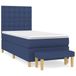 VidaXL Boxspringbed met matras, blauw, 200x200 cm, gestoffeerd