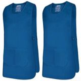 MISEMIYA - Set van 2 uniforme reinigingsschorten voor het werk CLINICA Medische veterinaire reiniging Hôtelria-Ref. 868, Blauw 37