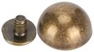 Cuir rond 30 rivets tête champignon, 12 mm, pour le travail du cuir et les projets de bricolage