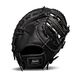 Franklin Sports Baseball Fielding Handschoen - Heren Volwassen en Jeugd Baseball Handschoen - CTZ5000 Zwarte Koeienhuid Handschoen - 12,5" Dual-Bar Web voor First Base Spelers