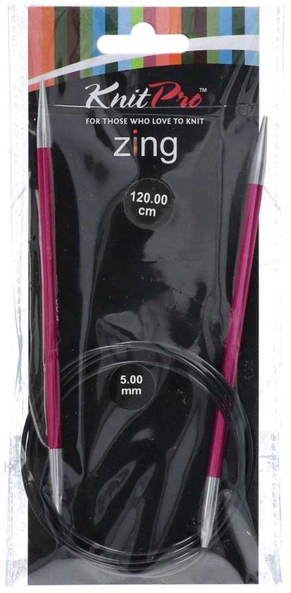 KnitPro Zing rondbreinaalden 120cm 2.00mm - 12.00mm