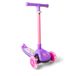 Unicorn Trail Twist Scooter voor kinderen, paars en roze, opvouwbaar stuur, lichtgevende wielen, maximale hoogte 78,3 cm, maximale belasting 50 kg, voor jongens en meisjes vanaf 3 jaar